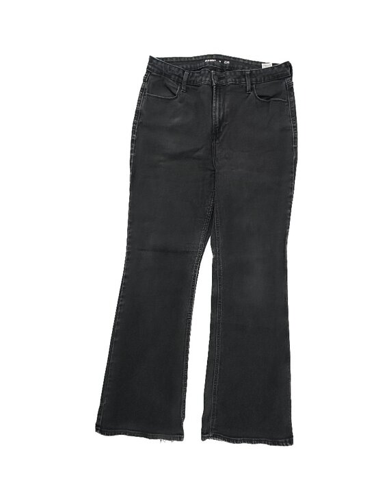 Old Navy High Rise Flare Women's size 14 Black Denim Jeans - Picture 1 of 6